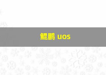 鲲鹏 uos